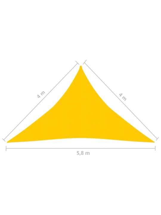 Päikesepuri 160 g/m² kollane, 4 x 4 x 5,8 m, hdpe