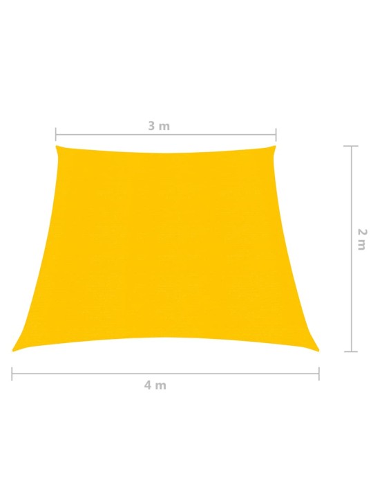 Päikesepuri 160 g/m², kollane, 3/4 x 2 m, hdpe