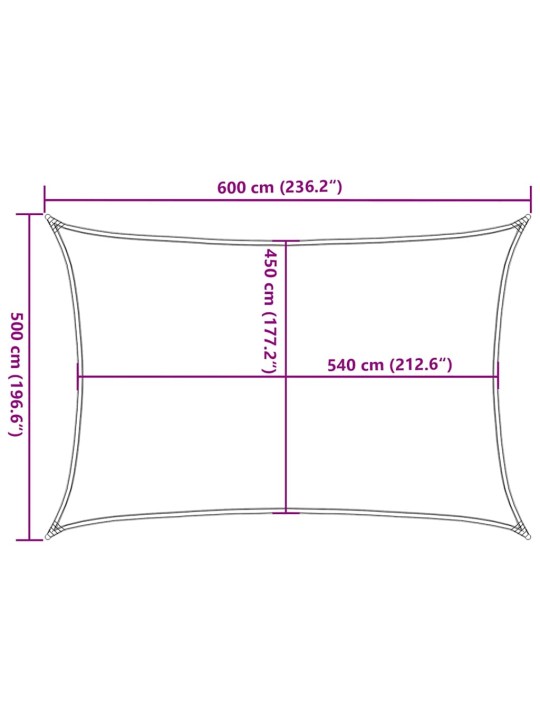 PÄIKESEPURI 160 G/M² PUNANE 5 X 6 M HDPE