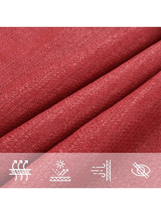 PÄIKESEPURI 160 G/M² PUNANE 6 X 7 M HDPE