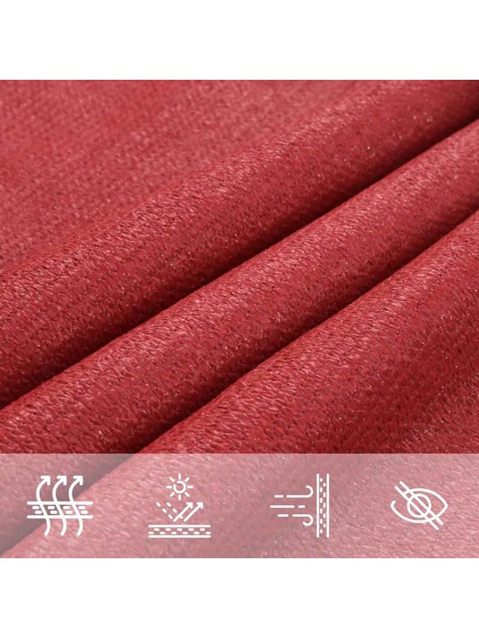 PÄIKESEPURI 160 G/M² PUNANE, 4/5 X 4 M HDPE