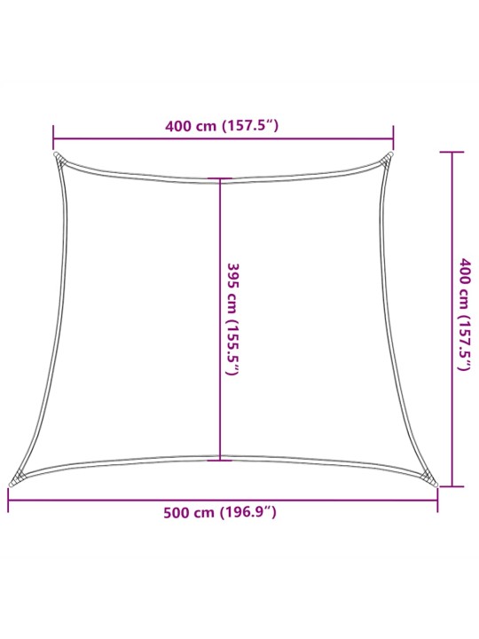 PÄIKESEPURI 160 G/M² PUNANE, 4/5 X 4 M HDPE