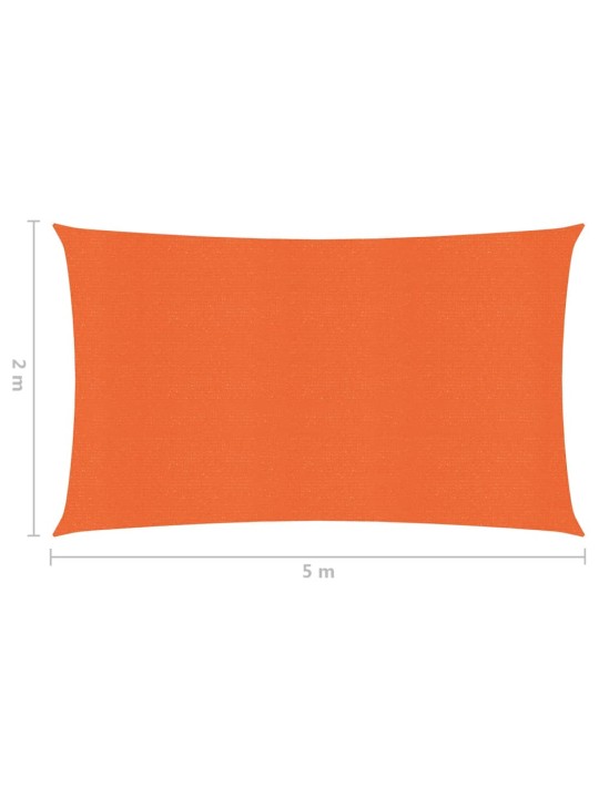 Päikesepuri 160 g/m², oranž, 2 x 5 m hdpe