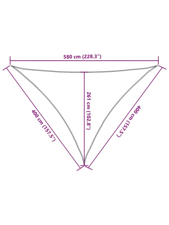 PÄIKESEPURI 160 G/M² ORANŽ 4 X 4 X 5,8 M HDPE
