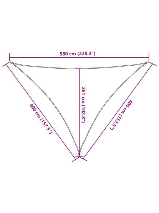 Päikesepuri 160 g/m² must, 4 x 4 x 5,8 m, hdpe