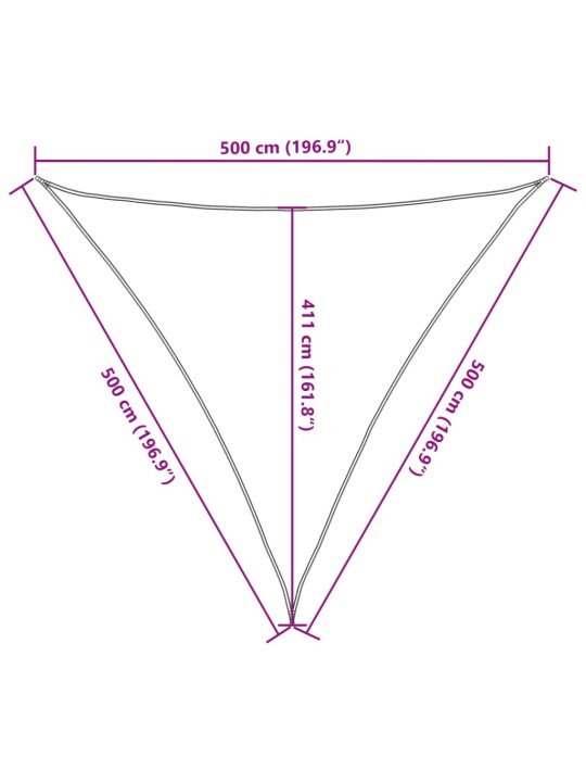 Päikesepuri 160 g/m² must, 5 x 5 x 5 m, hdpe