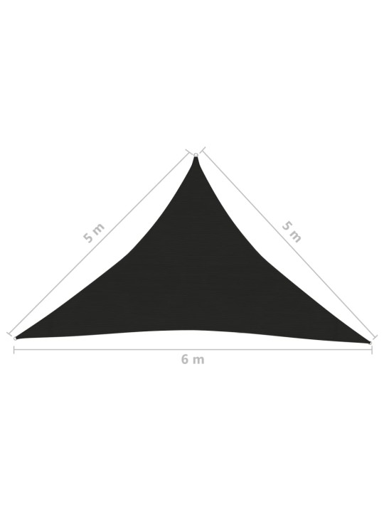 Päikesepuri 160 g/m² must, 5 x 5 x 6 m, hdpe