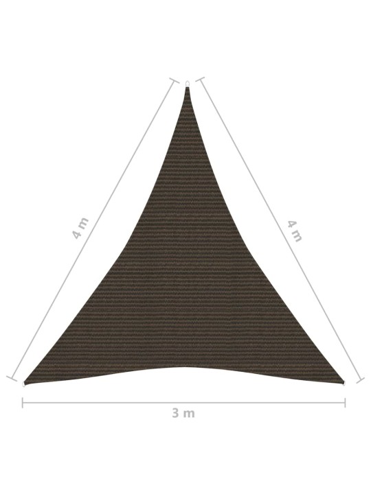 Päikesepuri 160 g/m² pruun, 3 x 4 x 4 m, hdpe