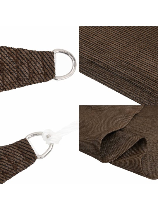PÄIKESEPURI 160 G/M² PRUUN, 3 X 4 X 5 M, HDPE