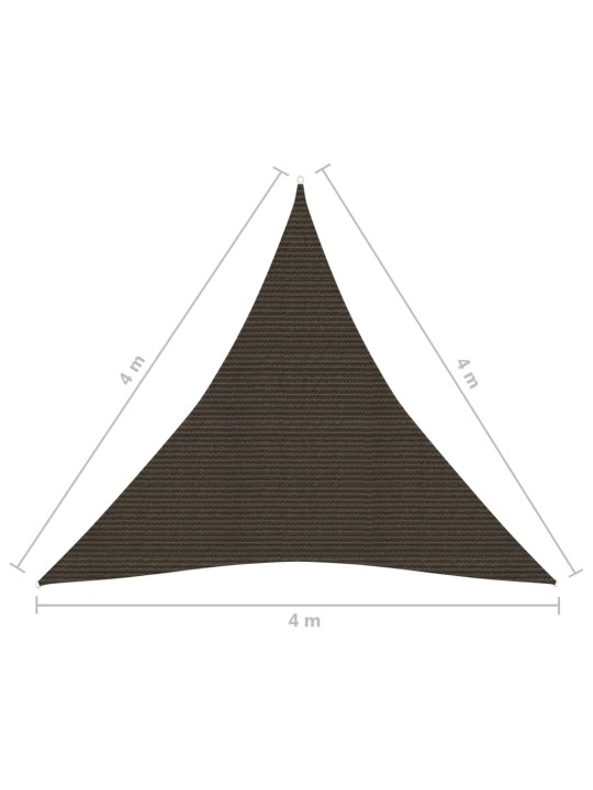 Päikesepuri 160 g/m² pruun, 4 x 4 x 4 m, hdpe