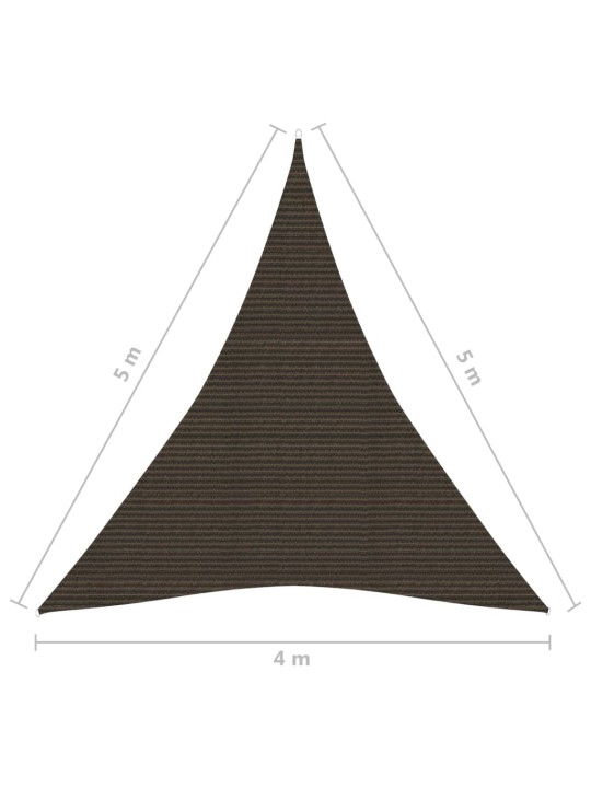 Päikesepuri 160 g/m² pruun, 4 x 5 x 5 m, hdpe