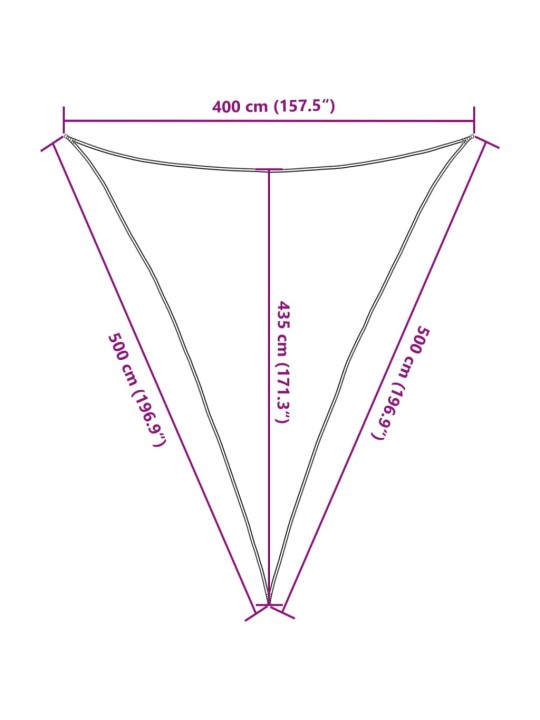 Päikesepuri 160 g/m² pruun, 4 x 5 x 5 m, hdpe