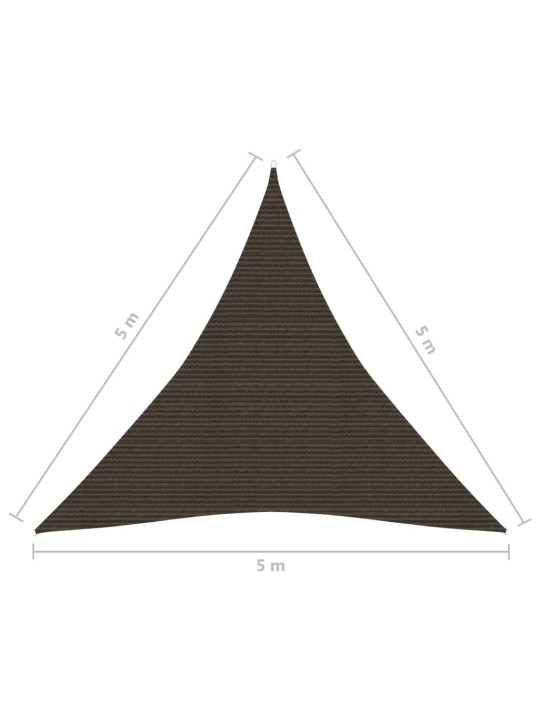 Päikesepuri 160 g/m² pruun, 5 x 5 x 5 m, hdpe