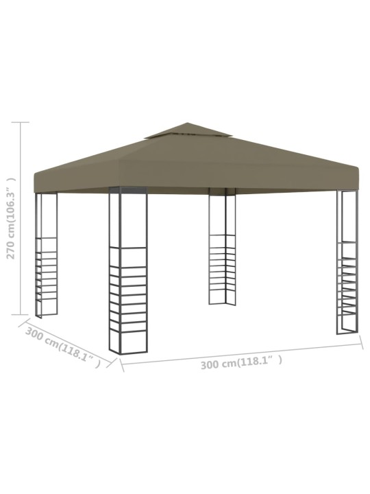 Varikatus 3 x 3 m, pruunikshall 180 g/m²