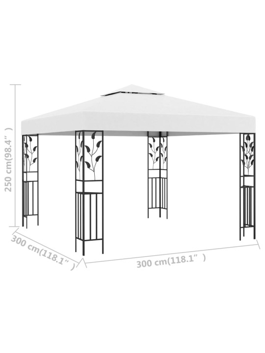 Varjualune 3 x 3 m valge 180 g/m²