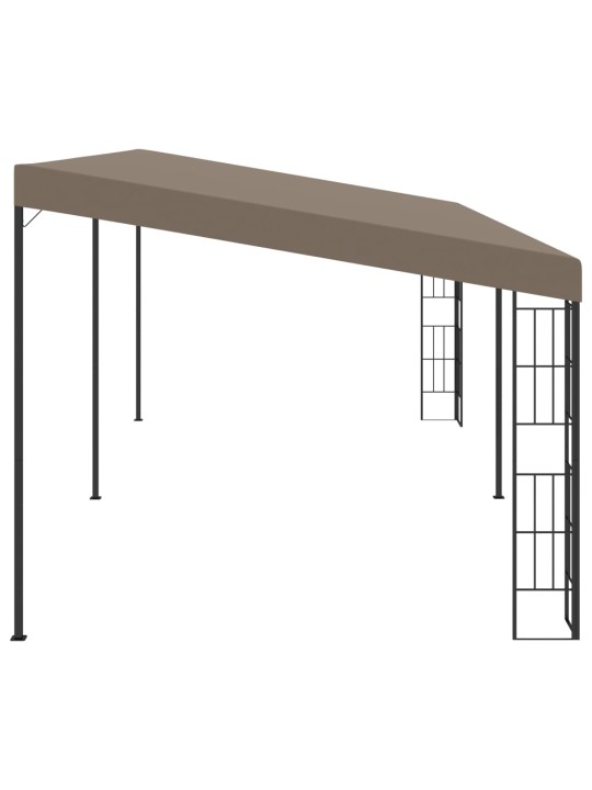 Seinale kinnitatav varjualune 6 x 3 m, pruunikashall, kangas