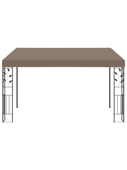 Seinale kinnitatav varjualune 4 x 3 x 2,5 m, pruunikashall