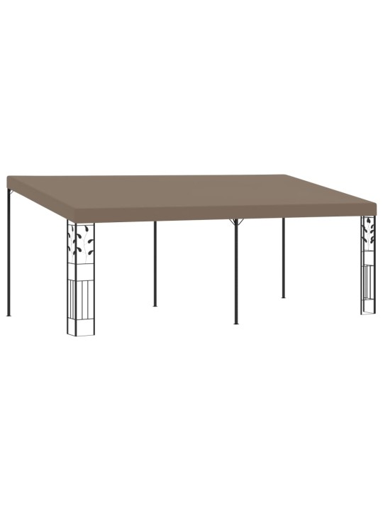 Seinale kinnitatav varjualune 6 x 3 x 2,5 m, pruunikashall