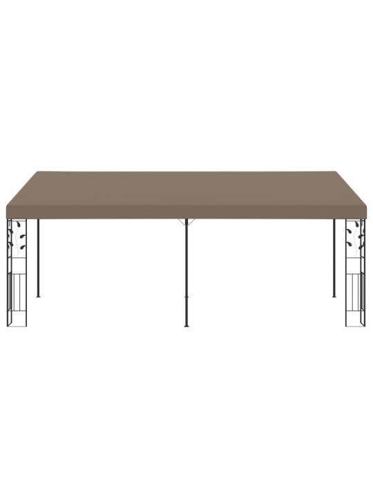 Seinale kinnitatav varjualune 6 x 3 x 2,5 m, pruunikashall