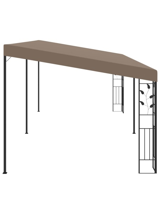 Seinale kinnitatav varjualune 6 x 3 x 2,5 m, pruunikashall