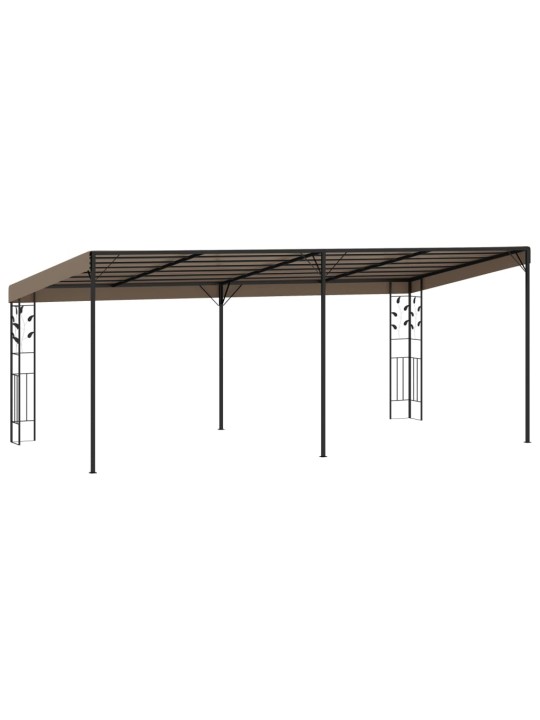 Seinale kinnitatav varjualune 6 x 3 x 2,5 m, pruunikashall