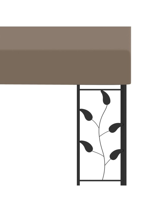 Seinale kinnitatav varjualune 6 x 3 x 2,5 m, pruunikashall