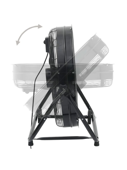 TRUMMELVENTILAATOR, 60 CM, 172,5 W, MUST