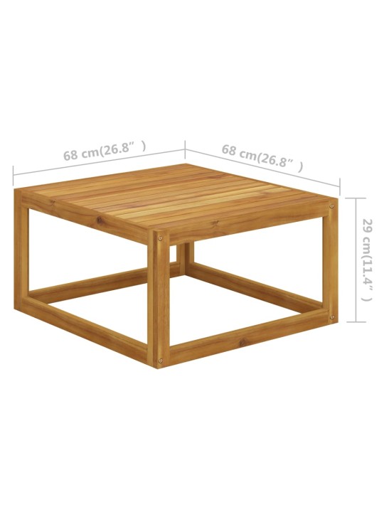 Kohvilaud 68x68x29 cm, toekast akaatsiapuidust