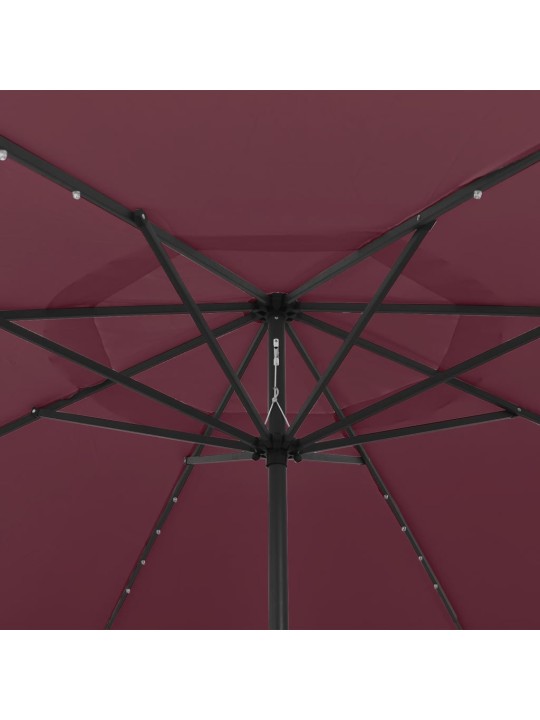 AIA PÄIKESEVARI LED-TULEDEGA, 400 CM, BORDOO