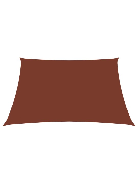 Oxford-kangast päikesepuri, ristkülik, 2 x 2,5 m terrakota