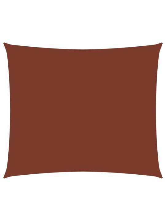 Oxford-kangast päikesepuri ristkülik, 2,5x4 m terrakota