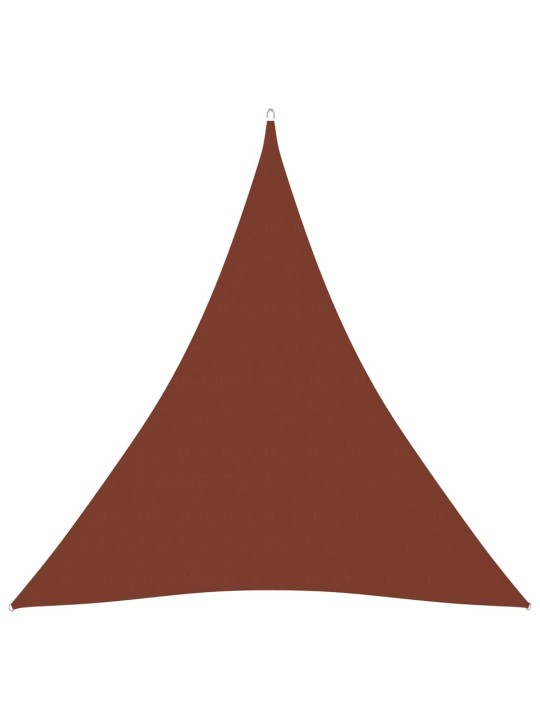 Päikesepuri, oxford-kangast, kolmnurkne, 4 x 4 x 4 m, terrakota