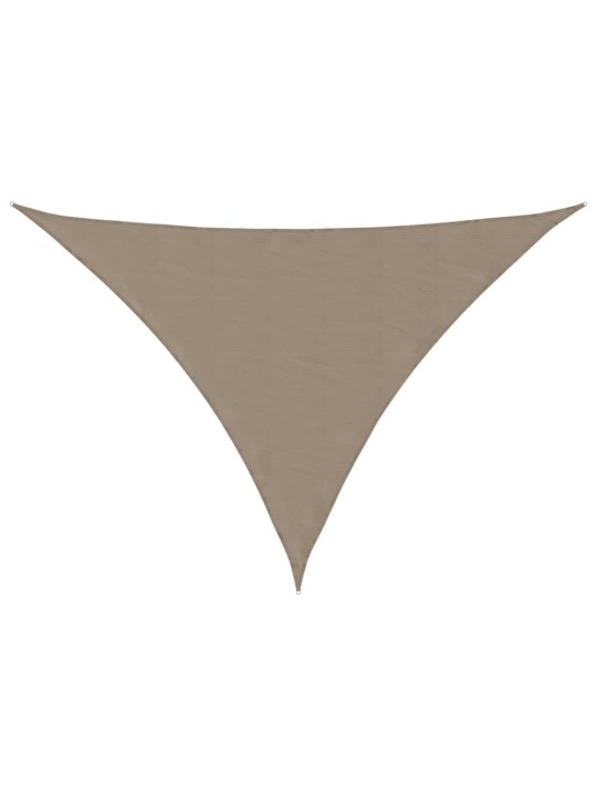 Päikesepuri, kangast, kolmnurk, 3,5x3,5x4,9 m, hallikaspruun