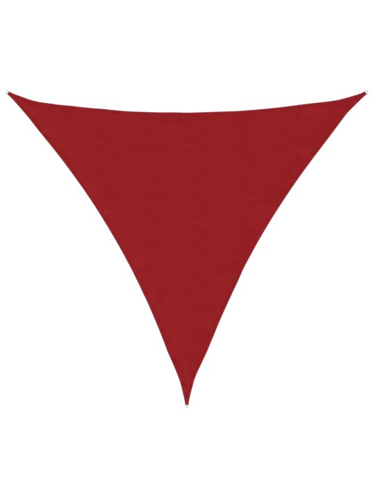 PÄIKESEPURI, OXFORD-KANGAST, KOLMNURKNE, 4,5X4,5X4,5 M, PUNANE