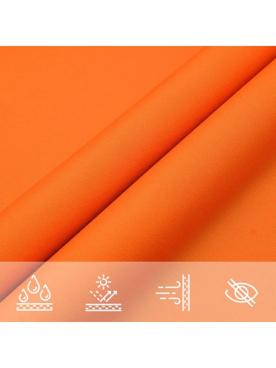 PÄIKESEPURI, RISTKÜLIK, OXFORD KANGAS, 2X2,5 M, ORANŽ