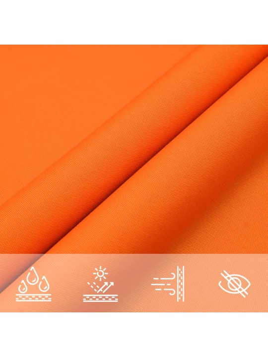 PÄIKESEPURI, RISTKÜLIK, OXFORD KANGAS, 2 X 3 M, ORANŽ