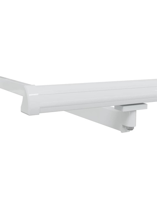 Varikatus manuaalne valge 4,5 × 3,5 m metall