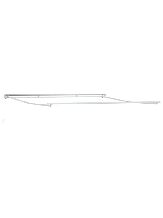 Varikatus manuaalne valge 5 × 3,5 m metall