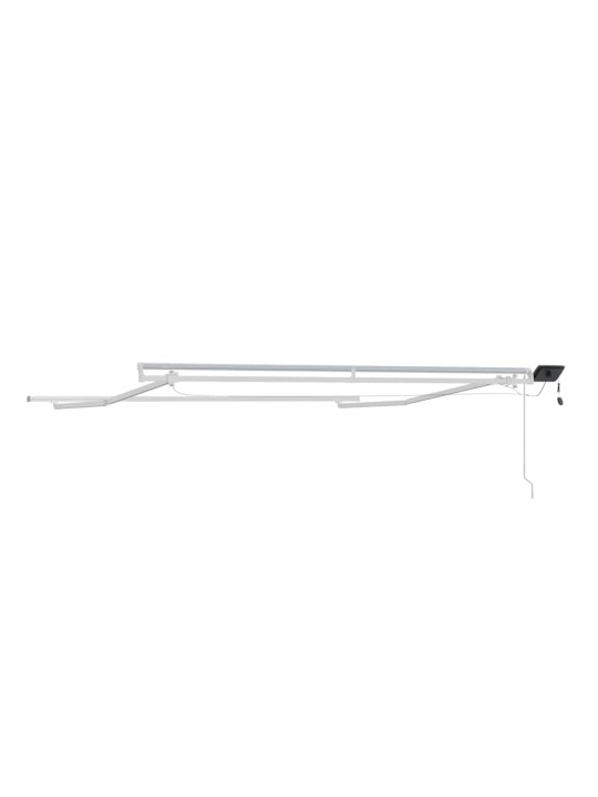 Varikatus koos manuaalne valge 3,5 x 2,5 m metall