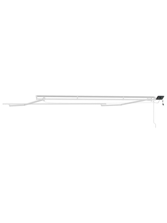 Varikatus manuaalne valge 5 x 3 m metall