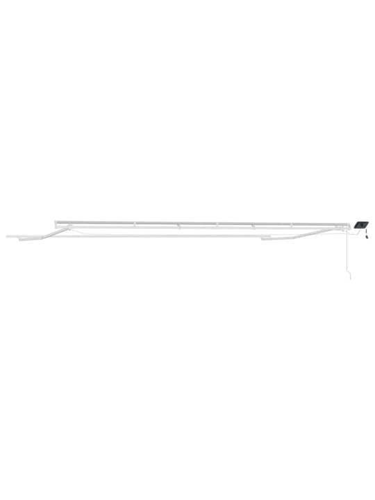 Varikatus koos manuaalne valge 6 x 3 m metall