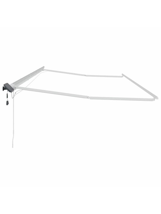 Varikatus koos manuaalne valge 6 x 3 m metall