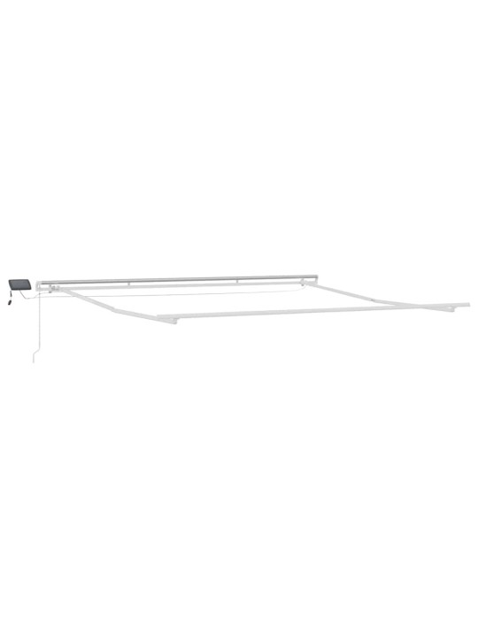 Varikatus koos manuaalne valge 4,5 × 3,5 m metall