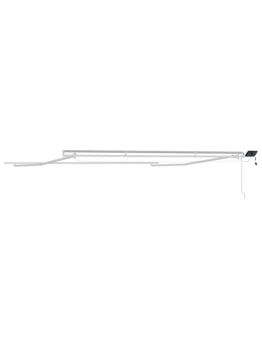 Varikatus koos manuaalne valge 5 × 3,5 m metall
