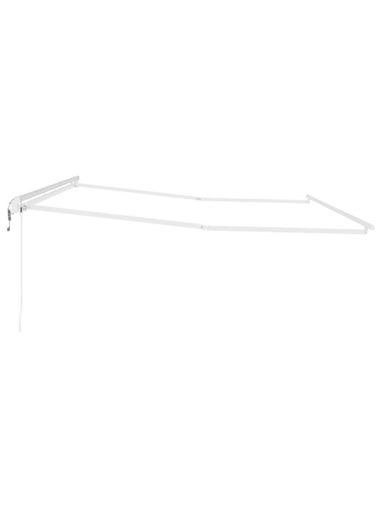 Varikatus manuaalne valge 4,5 × 3 m metall