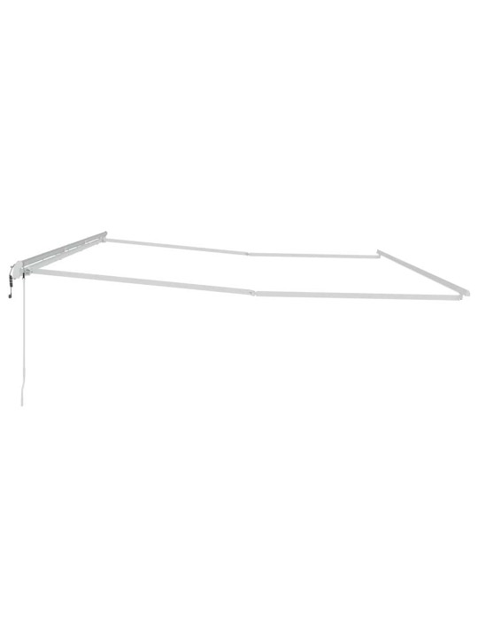Varikatus manuaalne valge 6 x 3 m metall