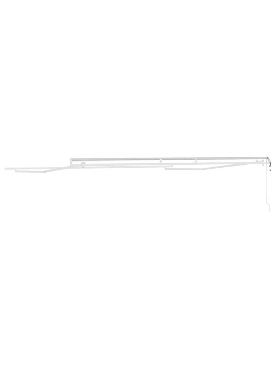 Varikatus valge 4,5 × 3,5 m metall