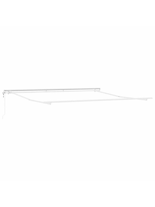 Varikatus manuaalne valge 5 × 3,5 m metall