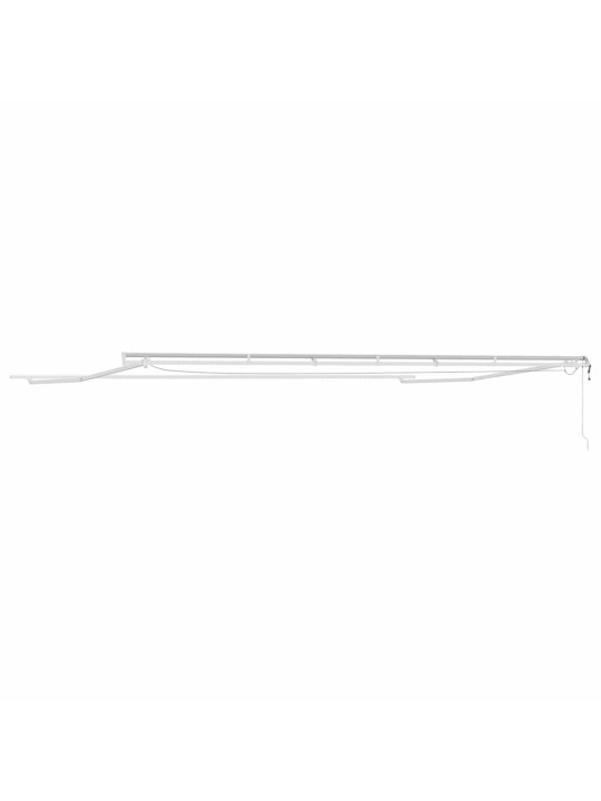 Varikatus koos manuaalne valge 6 x 3 m metall