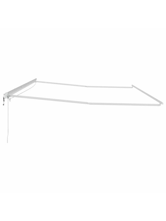 Varikatus koos manuaalne valge 6 x 3 m metall